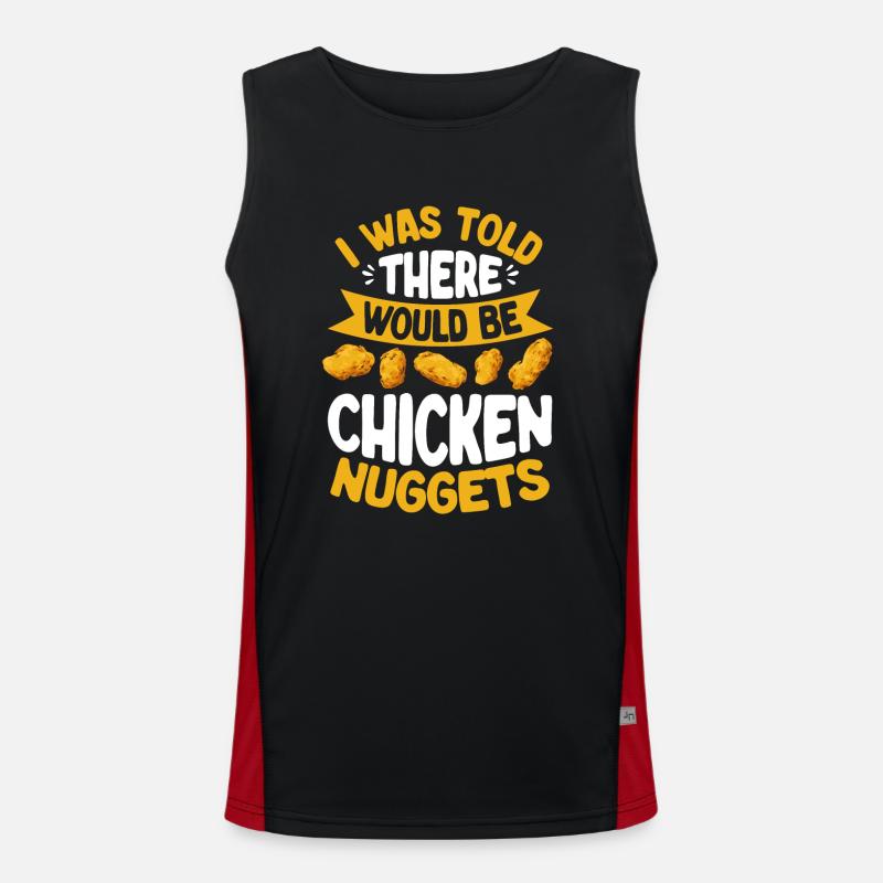Nuggets de poulet Nuggets de poulet Débardeur respirant contrasté Homme 