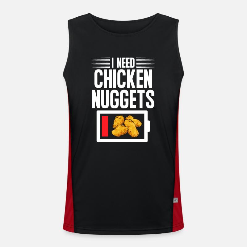 Nuggets de poulet Nuggets de poulet Débardeur respirant contrasté Homme 