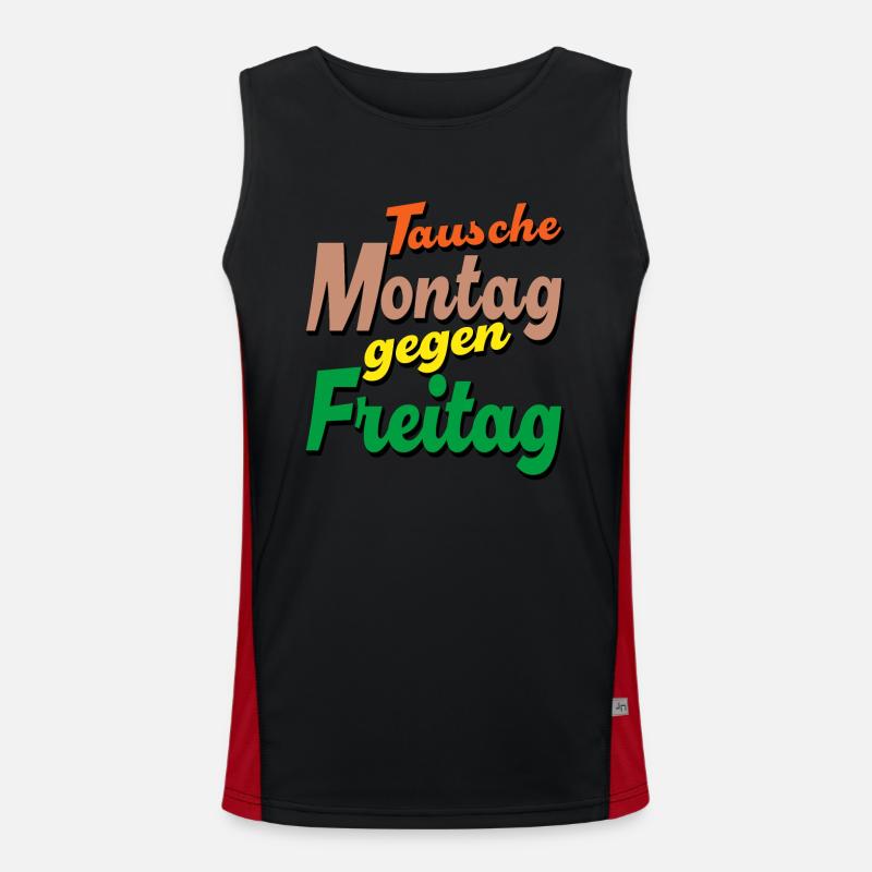 Swap Monday for Friday Men's Functional Contrast Tank Top 