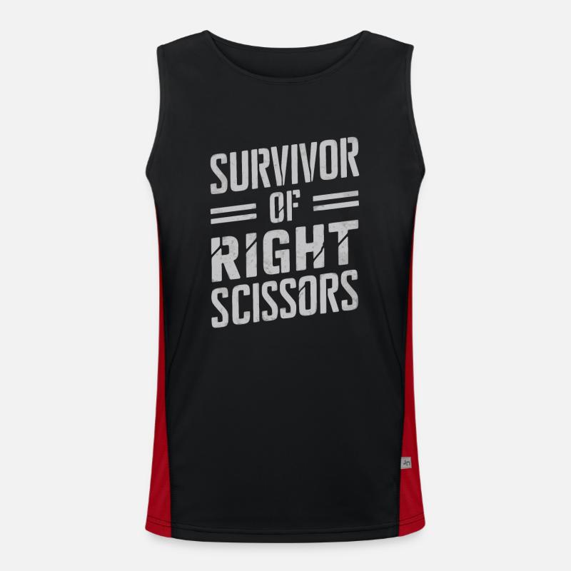 Linkshänder Lefty Left-hander Leftie Buddy Funktionelles Kontrast-Tank Top für Männer 