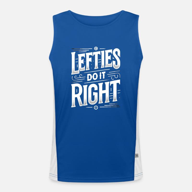Linkshänder Lefty Left-hander Leftie Buddy Men's Functional Contrast Tank Top 