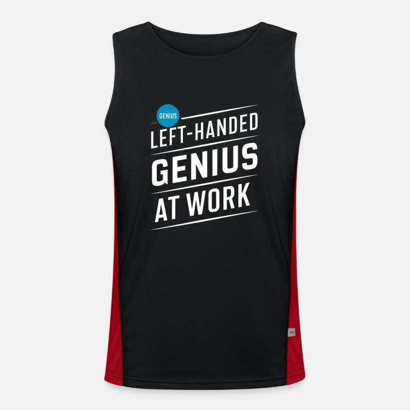 Linkshänder Lefty Left-hander Leftie Buddy Funktionelles Kontrast-Tank Top für Männer 