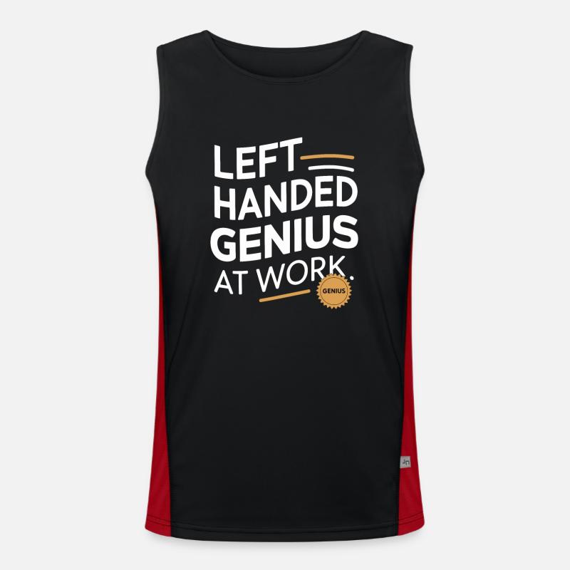 Linkshänder Lefty Left-hander Leftie Buddy Funktionelles Kontrast-Tank Top für Männer 