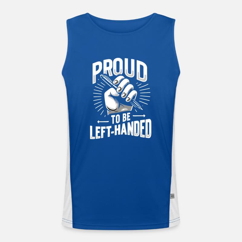 Linkshänder Lefty Left-hander Leftie Buddy Men's Functional Contrast Tank Top 