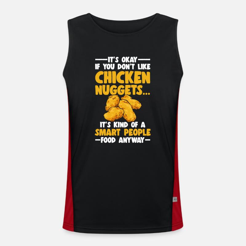 Nuggets de poulet Nuggets de poulet Débardeur respirant contrasté Homme 