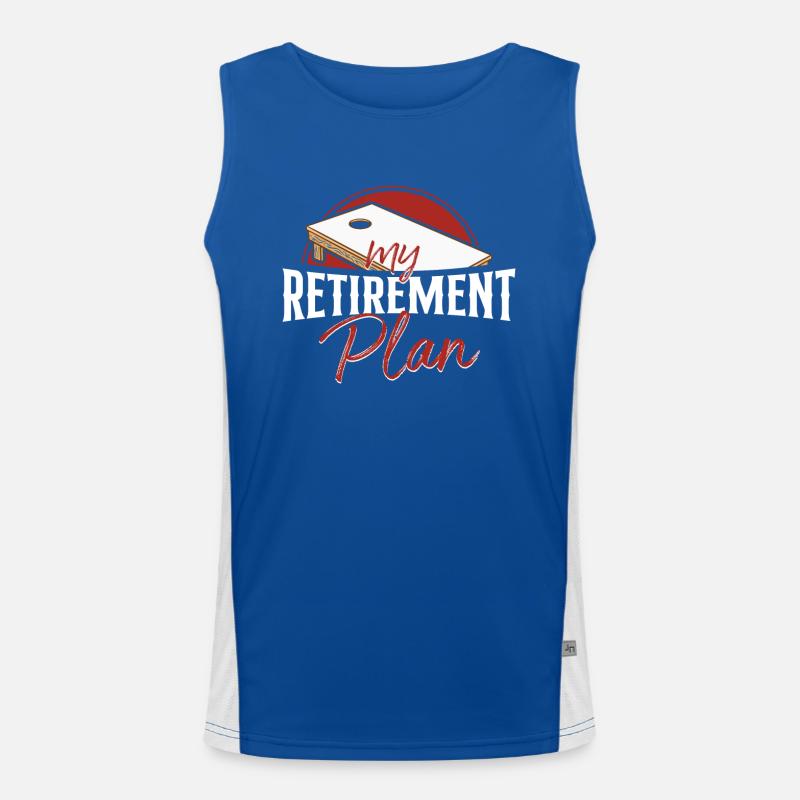Cornhole Team Bean Bag Player Funktionelles Kontrast-Tank Top für Männer 