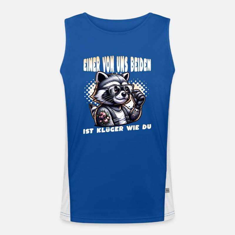 Ich hasse Menschen - Was stimmt denn mit dir nicht Funktionelles Kontrast-Tank Top für Männer 