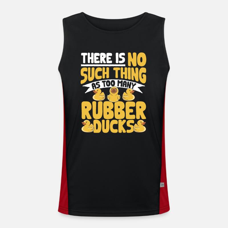 Quietscheentchen Quietscheente Gummiente Funktionelles Kontrast-Tank Top für Männer 