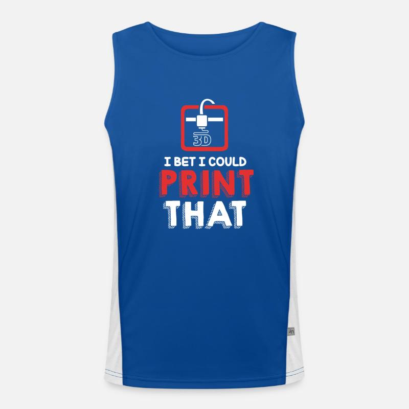 3D Printing Men's Functional Contrast Tank Top 