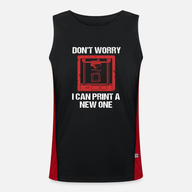 Impression 3D Débardeur respirant contrasté Homme 