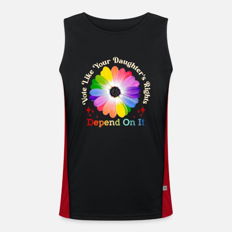 Vote Like Your Daughter's Rights Depend On It Men's Functional Contrast Tank Top 