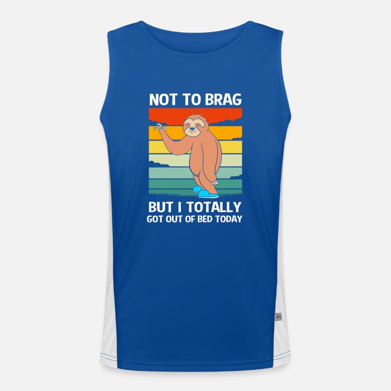 Faultier Funktionelles Kontrast-Tank Top für Männer 