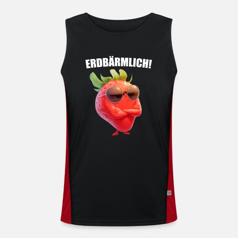 Erdbärmlich! Sarkasmus Pinguin Comic Motiv Funktionelles Kontrast-Tank Top für Männer 