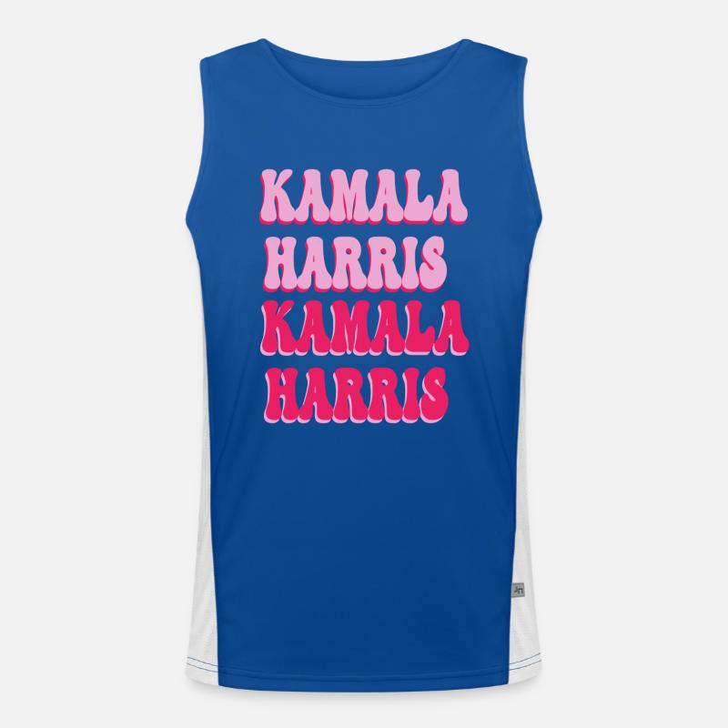 Texte rose Kamala harris Débardeur respirant contrasté Homme 
