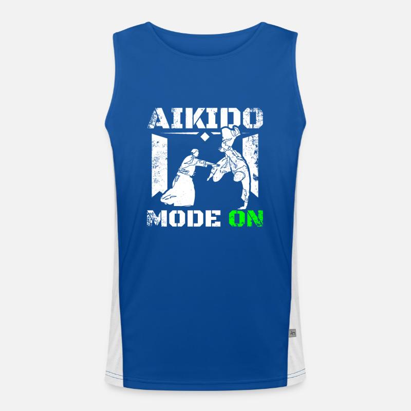 Aikido mode on Funktionelles Kontrast-Tank Top für Männer 