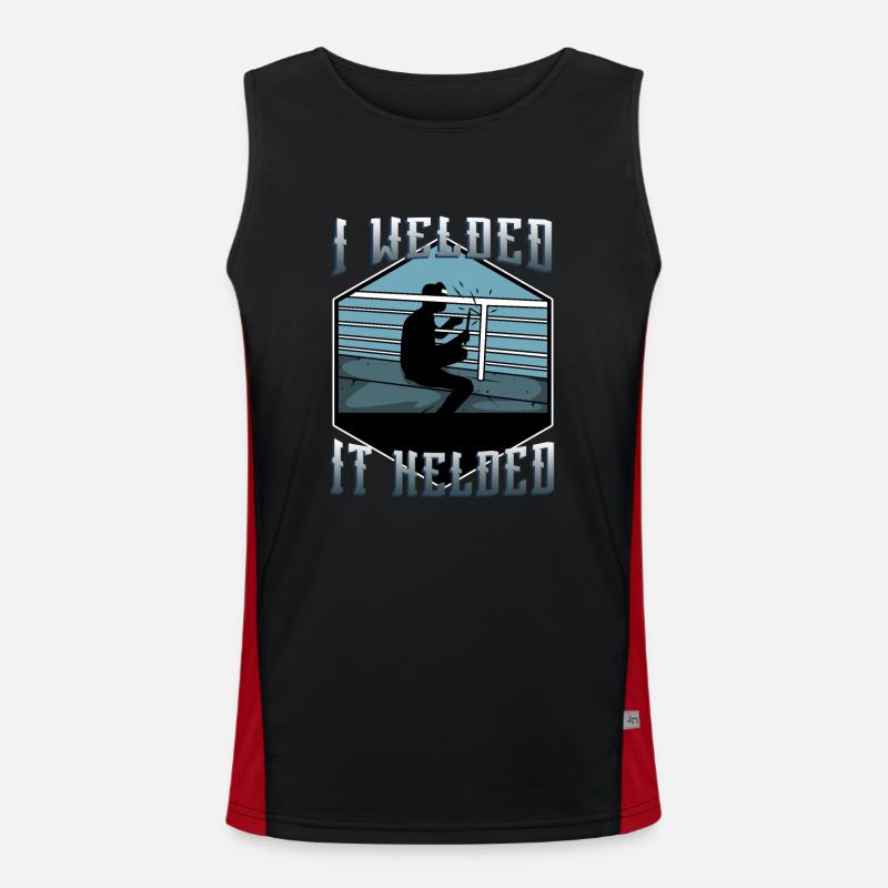 I welded it helded Men's Functional Contrast Tank Top 