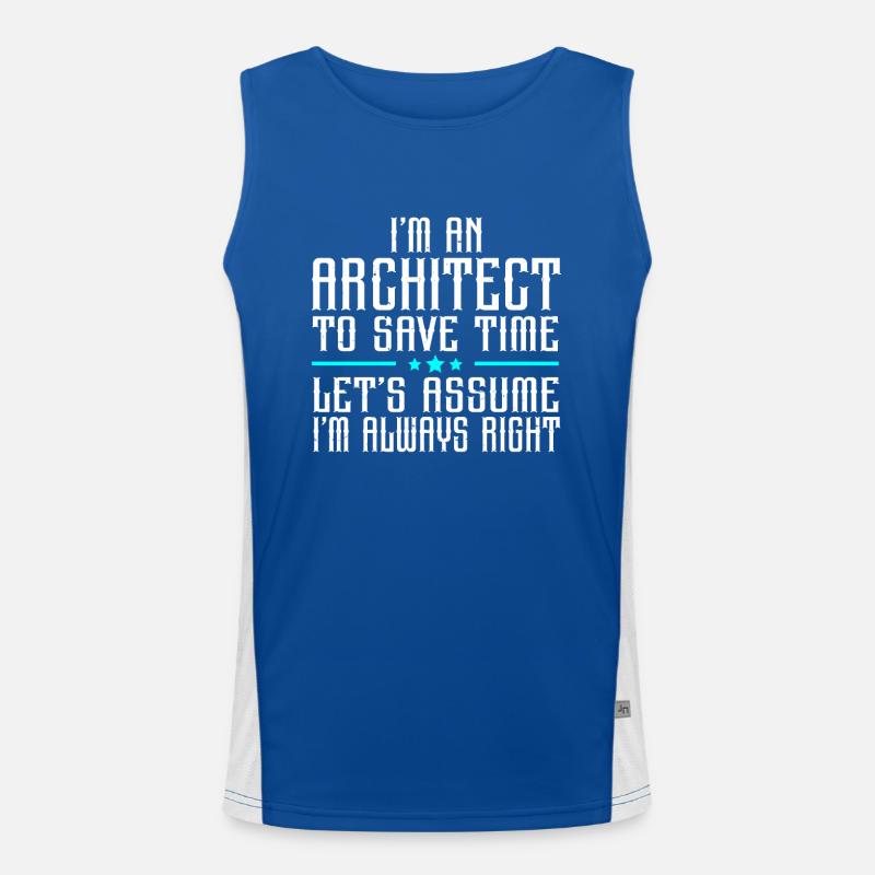 Architect Architecture Men's Functional Contrast Tank Top 