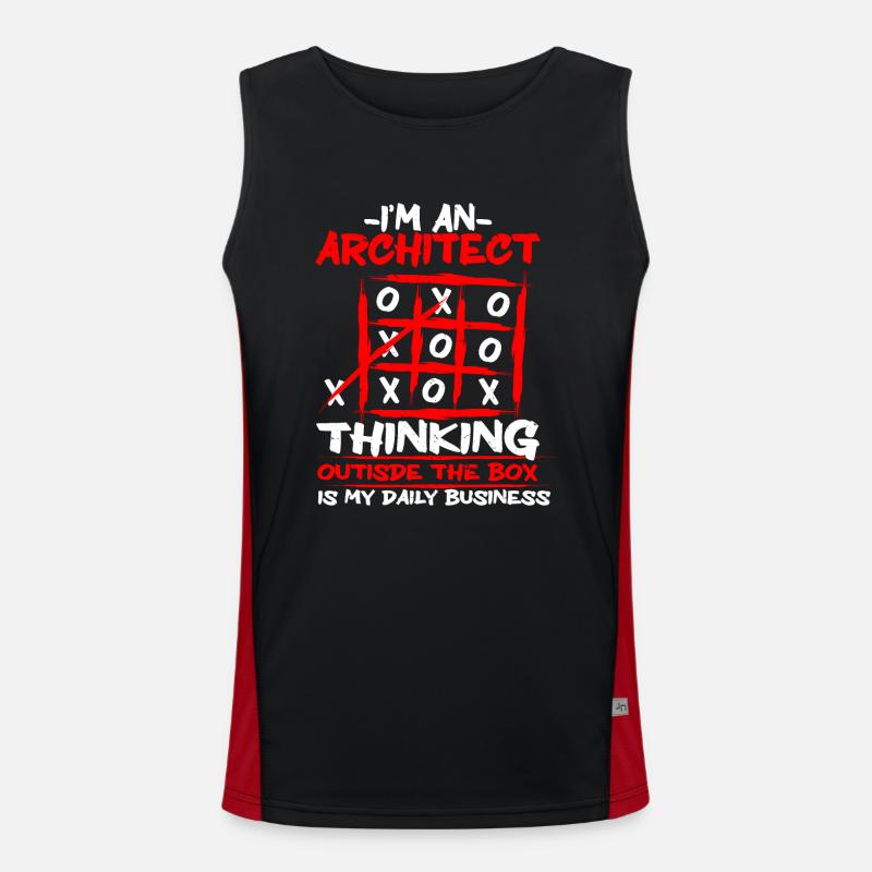 Architecte Architecture Débardeur respirant contrasté Homme 