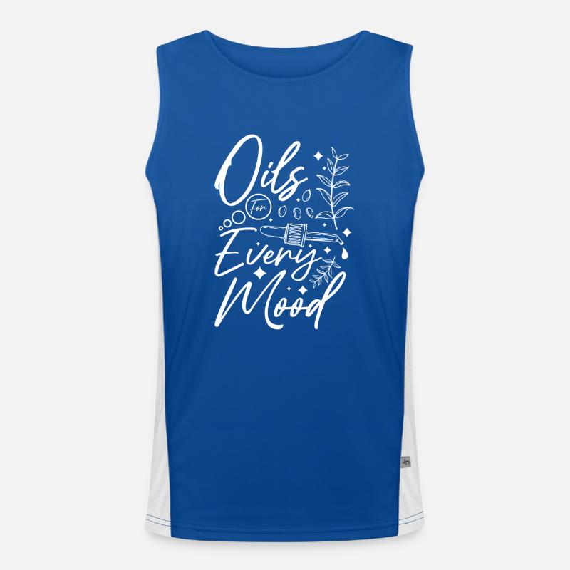 Essential oils for every mood Funktionelles Kontrast-Tank Top für Männer 