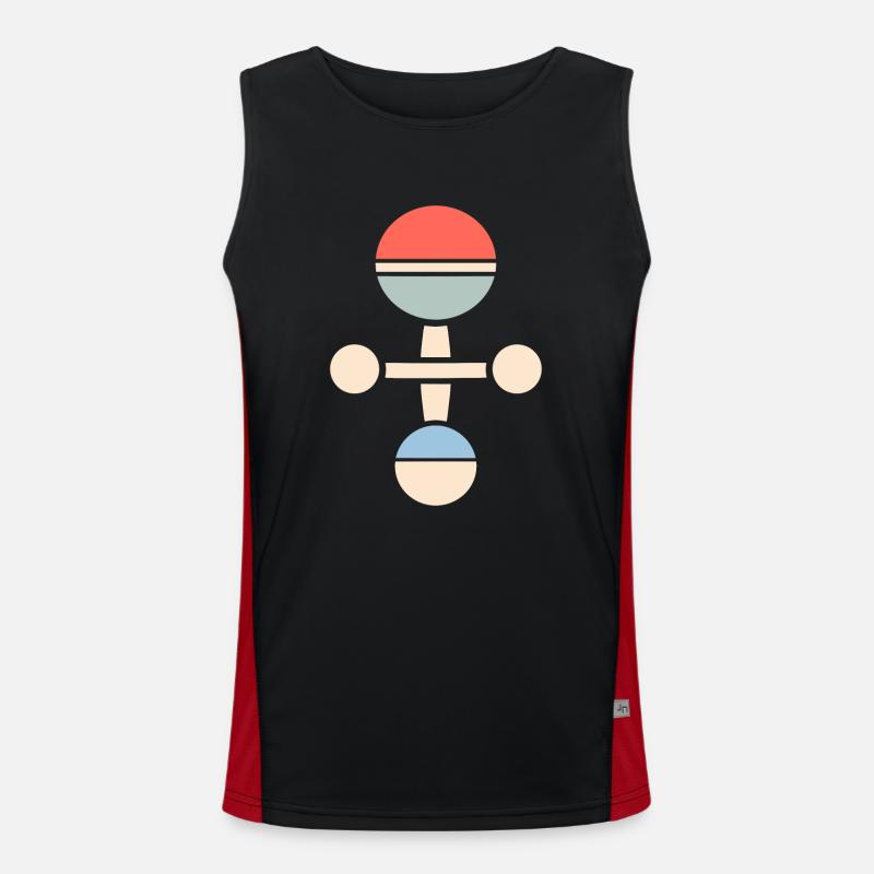 Kendama Funktionelles Kontrast-Tank Top für Männer 