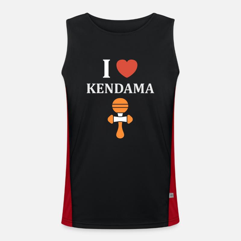 Kendama Funktionelles Kontrast-Tank Top für Männer 
