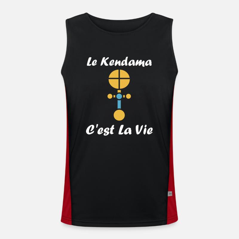 Kendama Funktionelles Kontrast-Tank Top für Männer 