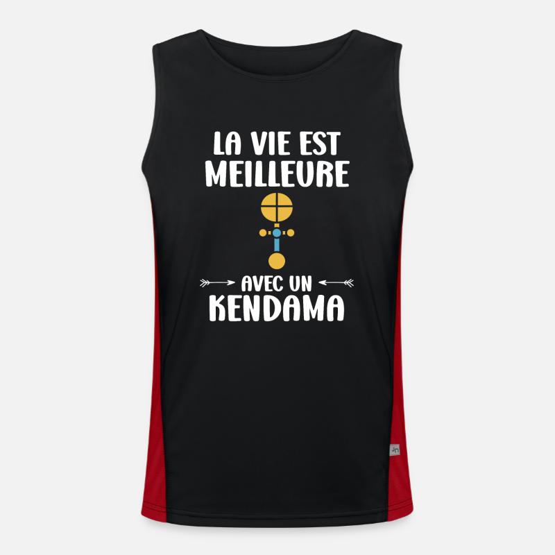 Kendama Funktionelles Kontrast-Tank Top für Männer 