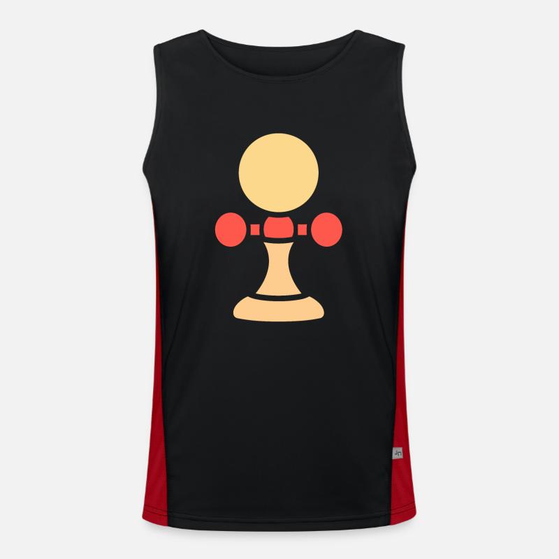Kendama Funktionelles Kontrast-Tank Top für Männer 