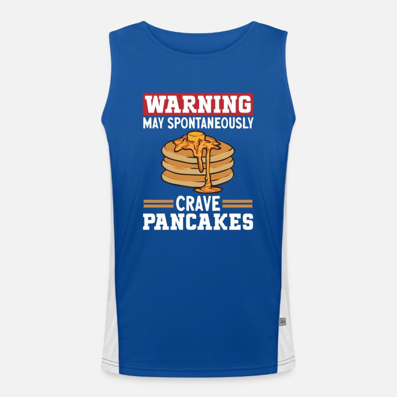 Pancake Breakfast Pancakes Men's Functional Contrast Tank Top 