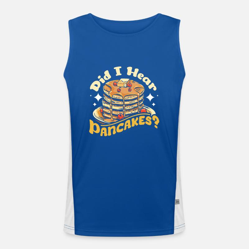 Did I hear pancakes Men's Functional Contrast Tank Top 