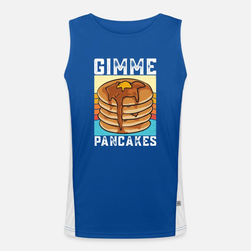 Pancake Breakfast Pancakes Men's Functional Contrast Tank Top 