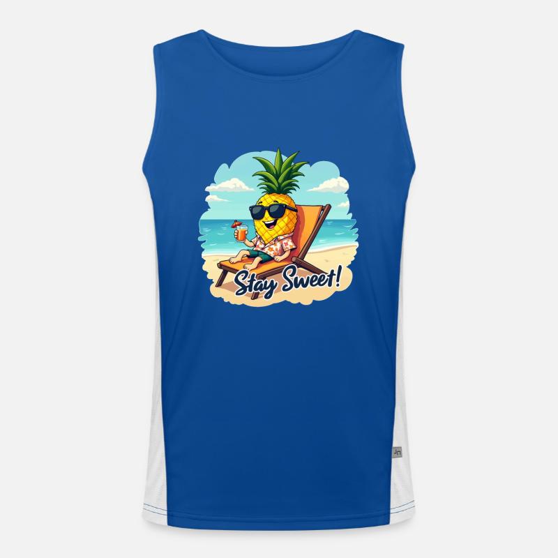 ANANAS Funktionelles Kontrast-Tank Top für Männer 