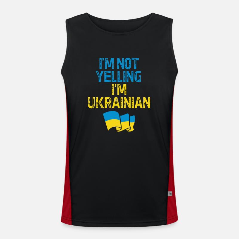 Ukraine Débardeur respirant contrasté Homme 
