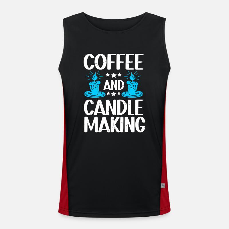 Candle Maker Candle Making Men's Functional Contrast Tank Top 