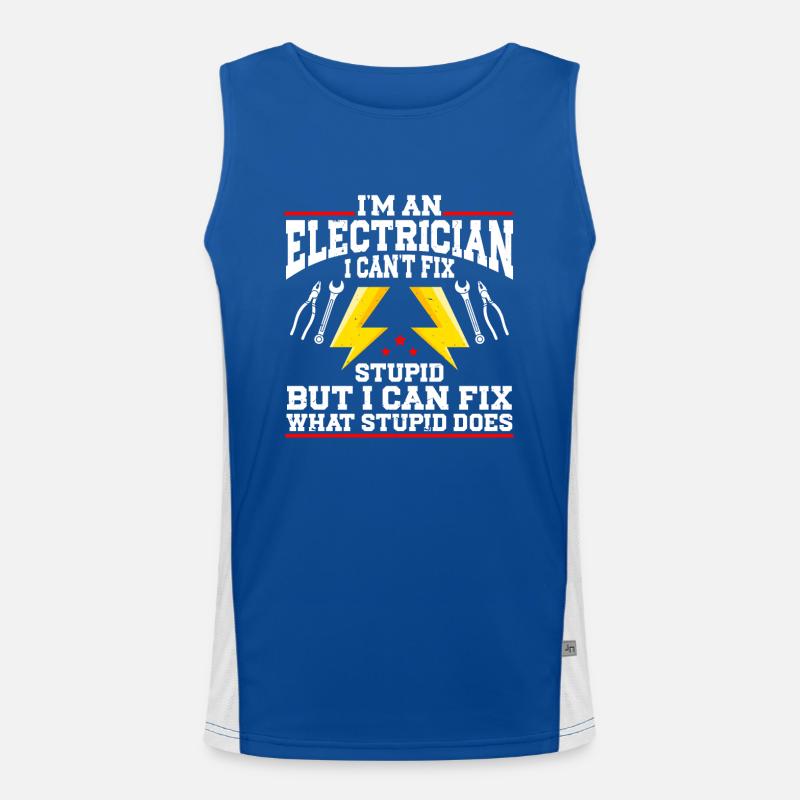 Electrician Men's Functional Contrast Tank Top 