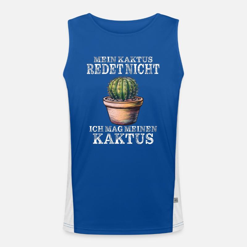 MON CACTUS NE PARLE PAS Débardeur respirant contrasté Homme 