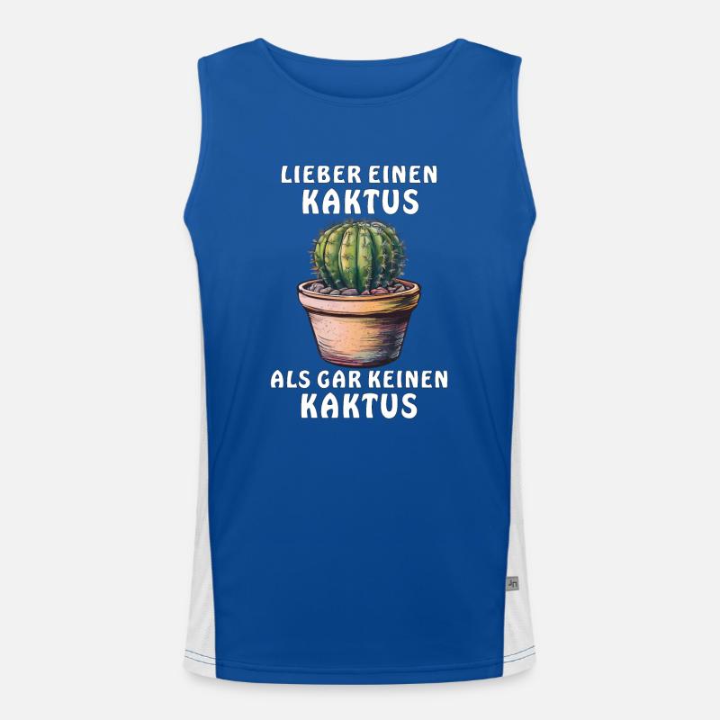 RATHER A CACTUS Men's Functional Contrast Tank Top 