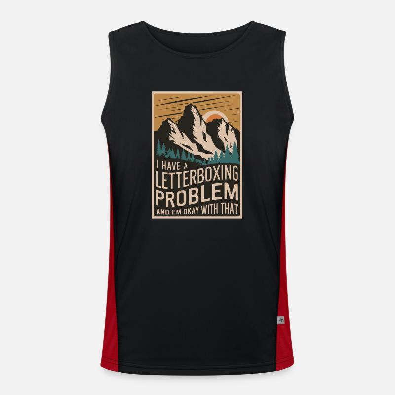 Ich habe ein Letterboxing-Problem lustig Funktionelles Kontrast-Tank Top für Männer 