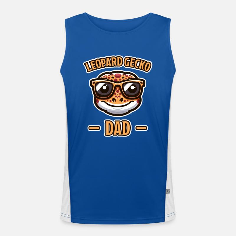 Leopardgecko Spruch Lustiges Leopardgecko Geschenk Funktionelles Kontrast-Tank Top für Männer 
