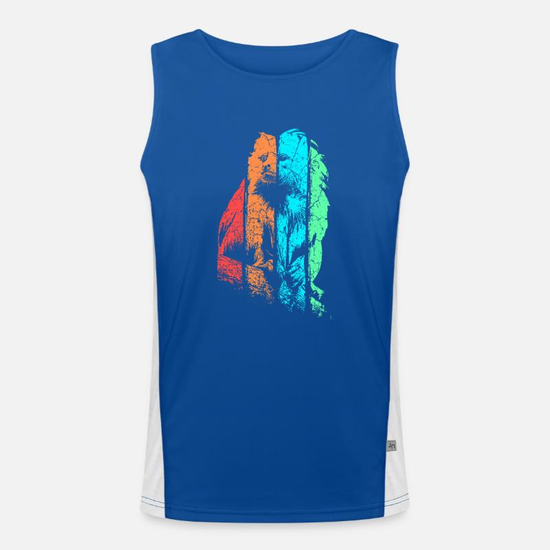 Tamarin Monkey Primate Men's Functional Contrast Tank Top 