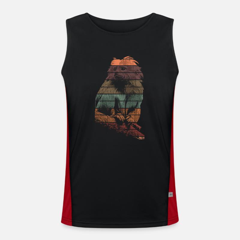 Tamarin Monkey Primate Men's Functional Contrast Tank Top 