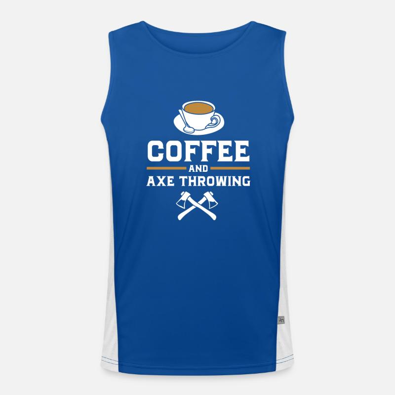 Axt Wurf Funktionelles Kontrast-Tank Top für Männer 