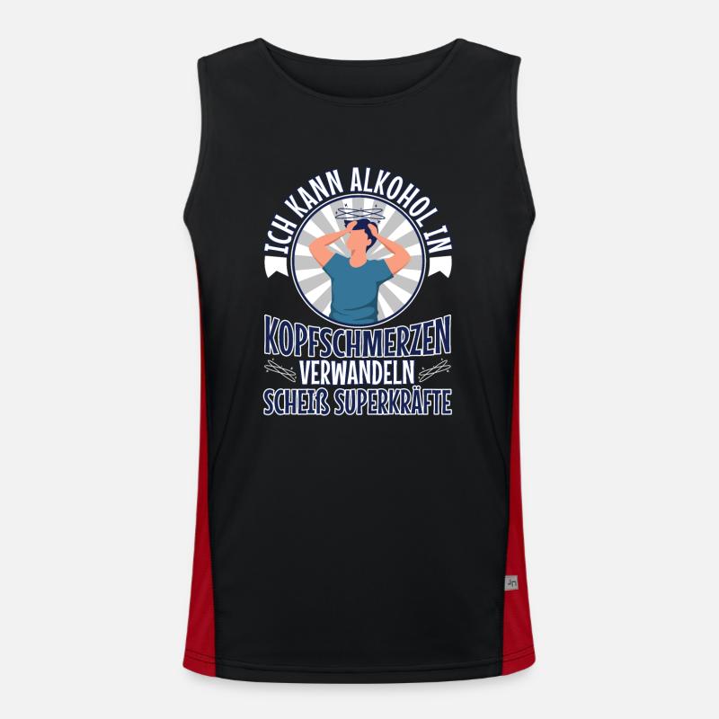 Soberly considered, it was better drunk Men's Functional Contrast Tank Top 