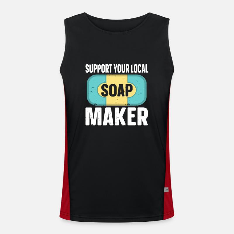 Soap Making Soap Maker Men's Functional Contrast Tank Top 