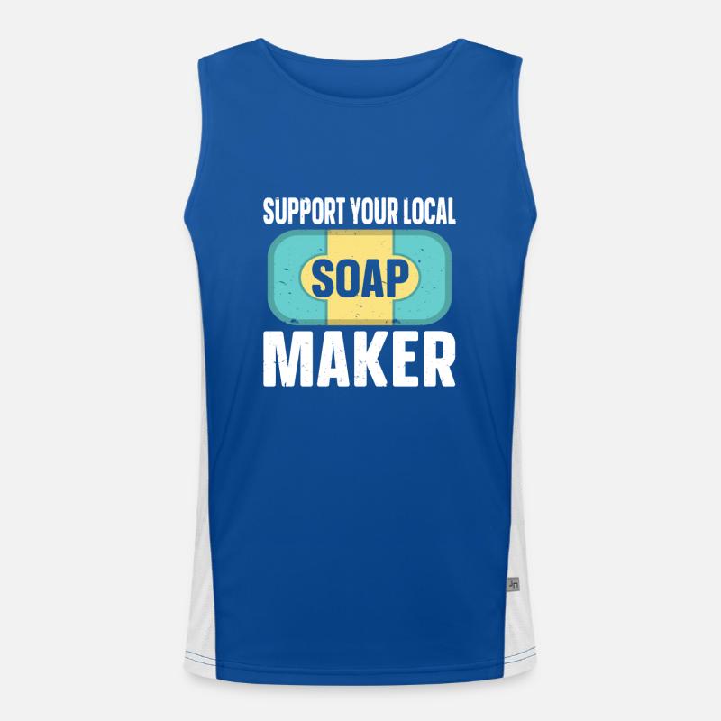 Soap Making Soap Maker Men's Functional Contrast Tank Top 