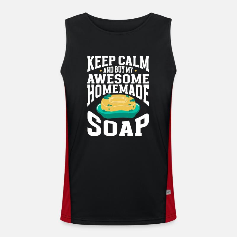 Soap Making Soap Maker Men's Functional Contrast Tank Top 