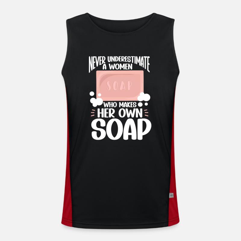 Soap Making Soap Maker Men's Functional Contrast Tank Top 