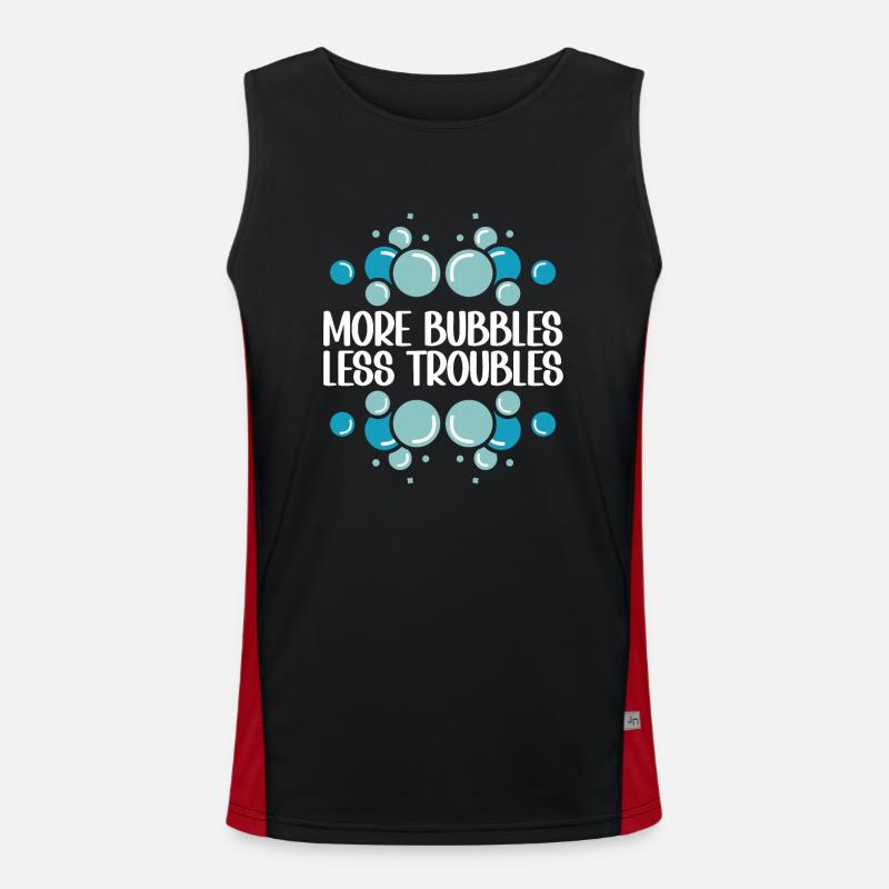 Soap Making Soap Maker - Men's Functional Contrast Tank Top - black/red
