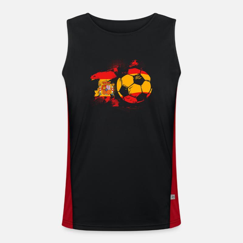 Spanien Spanisch Funktionelles Kontrast-Tank Top für Männer 
