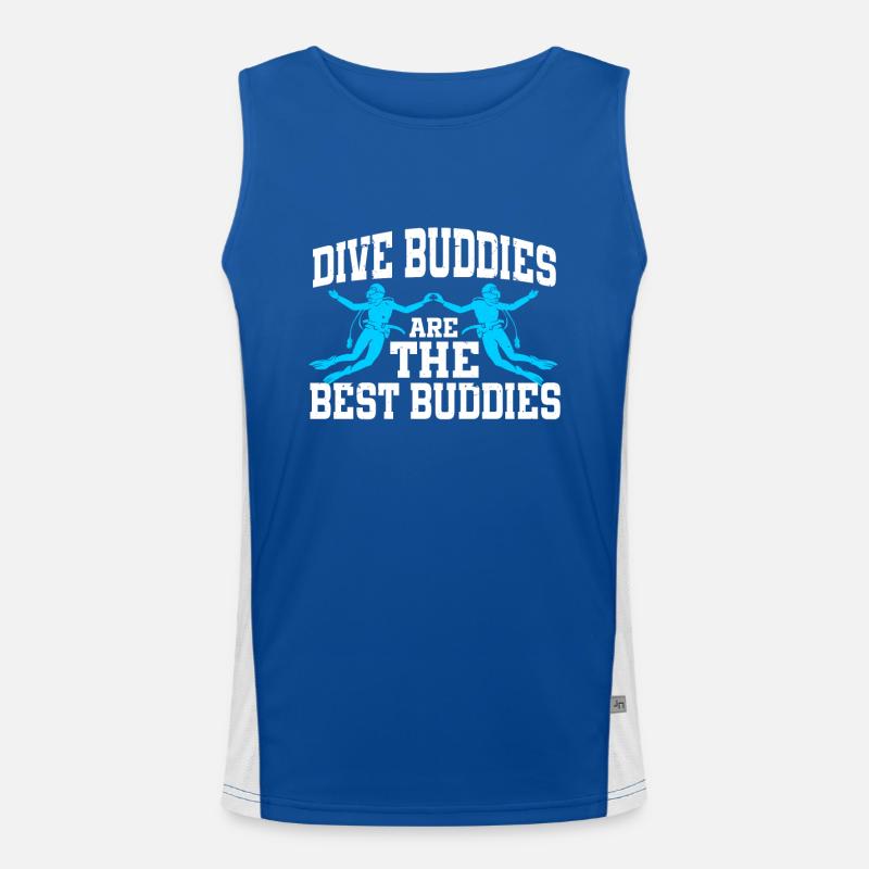 Scuba Diving Diver Men's Functional Contrast Tank Top 